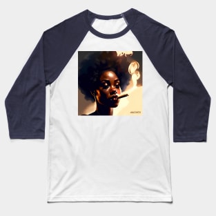 Cigar lady 34 Baseball T-Shirt